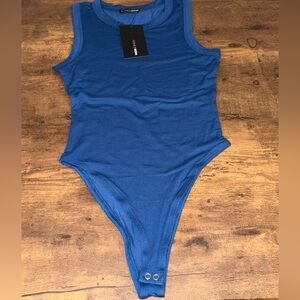 Fashion Nova Vibrant Royal Blue Woman’s Sleeveless Bodysuit